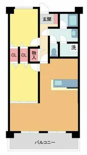 芦屋ハイツ翠ヶ丘【608号室】の間取り