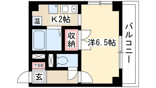 エントピア鳥居西【507号室】の間取り