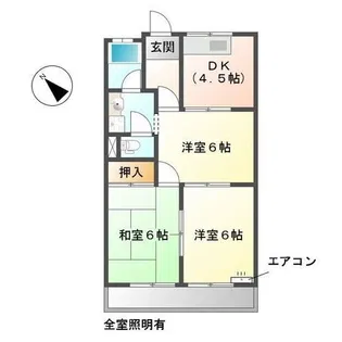 ハイツシュン【1階】の間取り