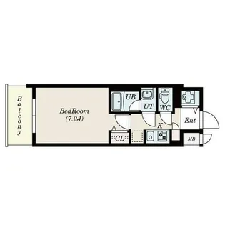 エス・キュート 丸の内【9階】の間取り