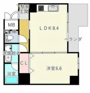 ES-Grande Umedakita【6階】の間取り
