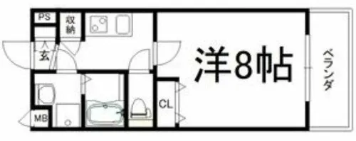 アドバンス大阪城エストレージャ【4階】の間取り