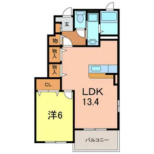 フォルシュⅠ【1階】の間取り