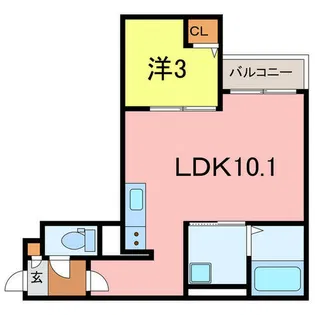 Jack horenⅡ【1階】の間取り