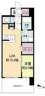 リヴェント難波サウス【10階】の間取り