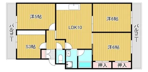 福岡県北九州市八幡東区枝光4丁目【マンション】の間取り