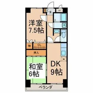 サン・エヴォリュエ【4階】の間取り