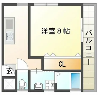 ヴィクトリアハイツ港町【2階】の間取り