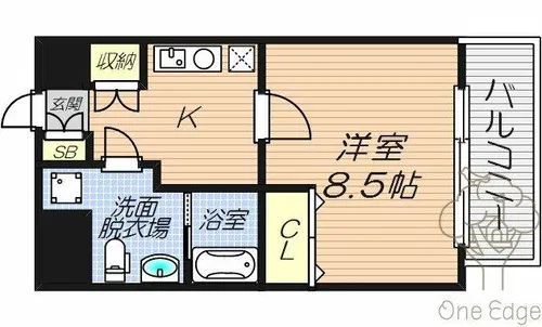 ラ・メゾンさくらⅡ【7階】の間取り