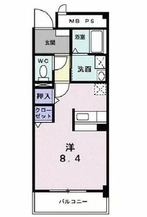 ジュネス里中【3階】の間取り