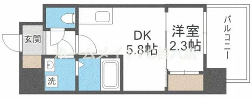 セレニテ南堀江エクラ【11階】の間取り