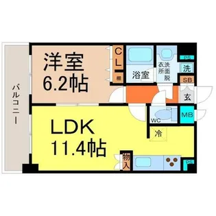 プレサンス久屋大通公園サウス【10階】の間取り