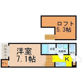 LAコリーヌ【1階】の間取り