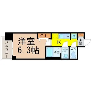 メイクス矢場町【6階】の間取り