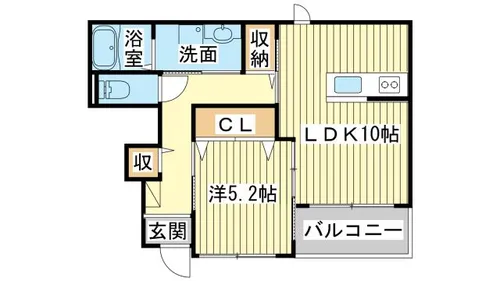 ライズアップ【103号室】の間取り