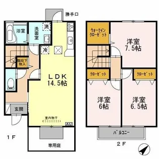 兵庫県神戸市垂水区名谷町【タウンハウス】の間取り