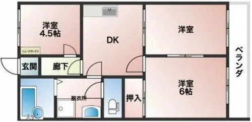 エクセレンスA【2階】の間取り