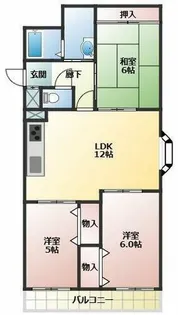 メゾングレース【3階】の間取り