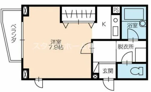 メゾンシャルマン【2階】の間取り