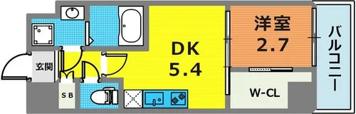 セレニテ兵庫エクラ【804号室】の間取り