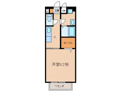 プランドールコート中央【1階】の間取り