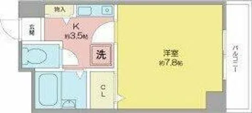 ロイヤルピジョン八田【8階】の間取り