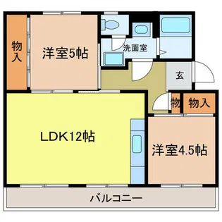 ヴィラナリー千代田 3号棟【204号室】の間取り