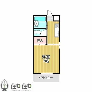 ハイツ林ケ丘【1階】の間取り