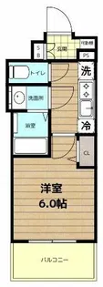 プレサンス京橋GREEN YARDアルミラ【4階】の間取り