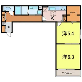 コンフォートエイト【3階】の間取り