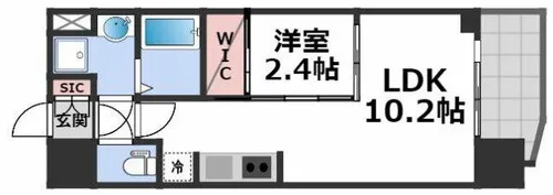 セレニテ本町東リアン【7階】の間取り