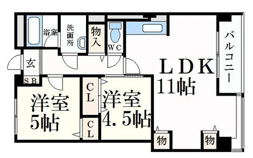 シャルムヒメゴー【10階】の間取り