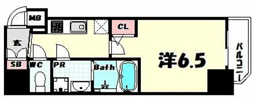 ファーストフィオーレ神戸駅前【3階】の間取り