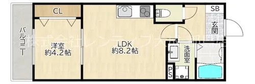 アート都島毛馬【1階】の間取り