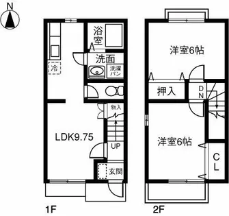 DUPLEX義【1階】の間取り