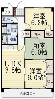 メゾンウィング【00203号室】の間取り