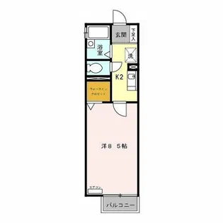 メゾンソレーユ【2階】の間取り