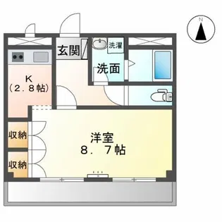 コマキヒルズ・T(KOMAKI HILLS.T)【2階】の間取り
