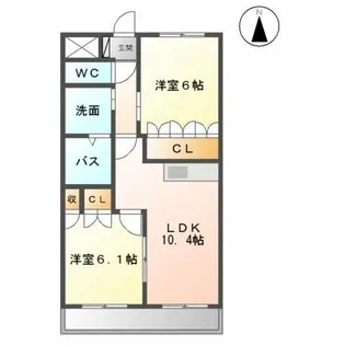 サン・ビレッジM【2階】の間取り