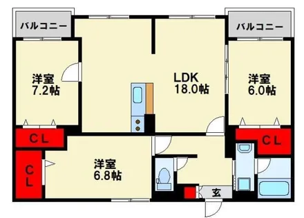 SIERRA TOBATA~シエラ戸畑~【4階】の間取り