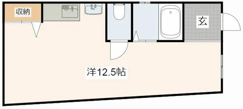 カーサ西飾磨【401号室】の間取り