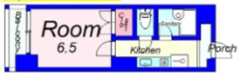ス・プレール北野【5階】の間取り