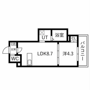 AXIA CITY 神戸松原【1階】の間取り