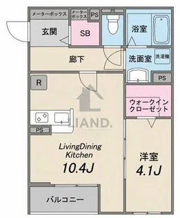 ガレア高宮【203号室】の間取り