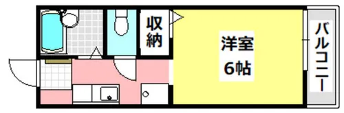 メルベーユ箕面【1階】の間取り