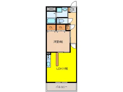 プリミエール斎藤【4階】の間取り
