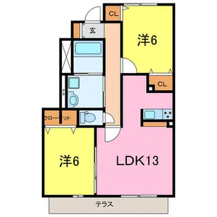MARECAGEⅡ【1階】の間取り