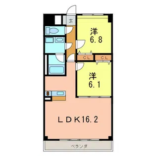 Casa GRIGIO【6階】の間取り