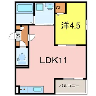 Jack uchisaiwaiⅠ【3階】の間取り