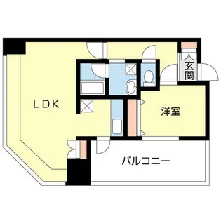 KDXレジデンス大濠ハーバービュータワー【0407号室】の間取り